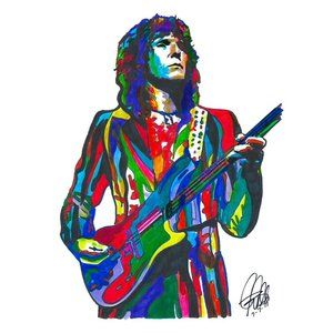 Chris Squire of Yes Bass Guitar Music Print Poster Wallart 18x24